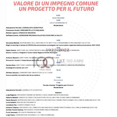 LILT compie cento anni, i progetti per il futuro.